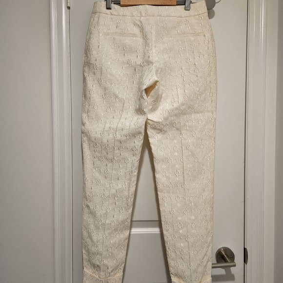 NWT Stella McCartney Designer White Cuffed Pants/Trousers - Picture 2 of 10
